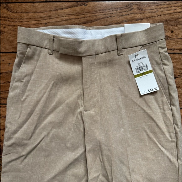 Boy’s sz 14 Calvin Klein Beige Gray Suit Separates Dress Pants - Picture 3 of 7